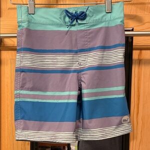 Vineyard Vines Turquoise Swim Trunks Kids  Sz 6